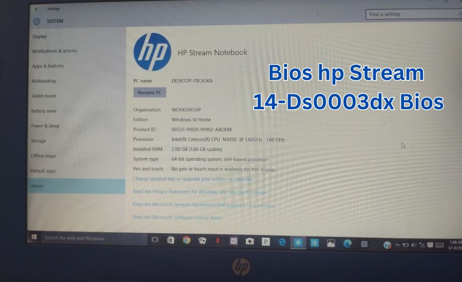 bios hp stream 14-ds0003dx bios