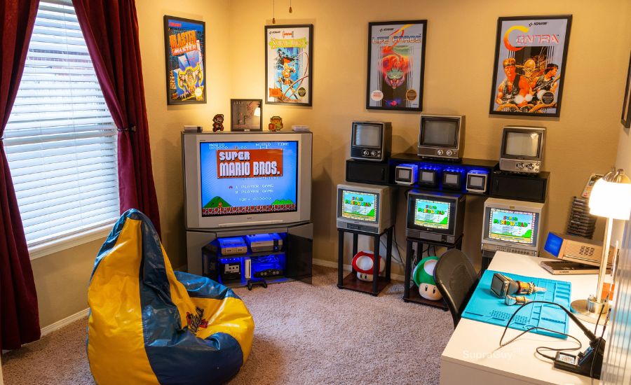 retro game room